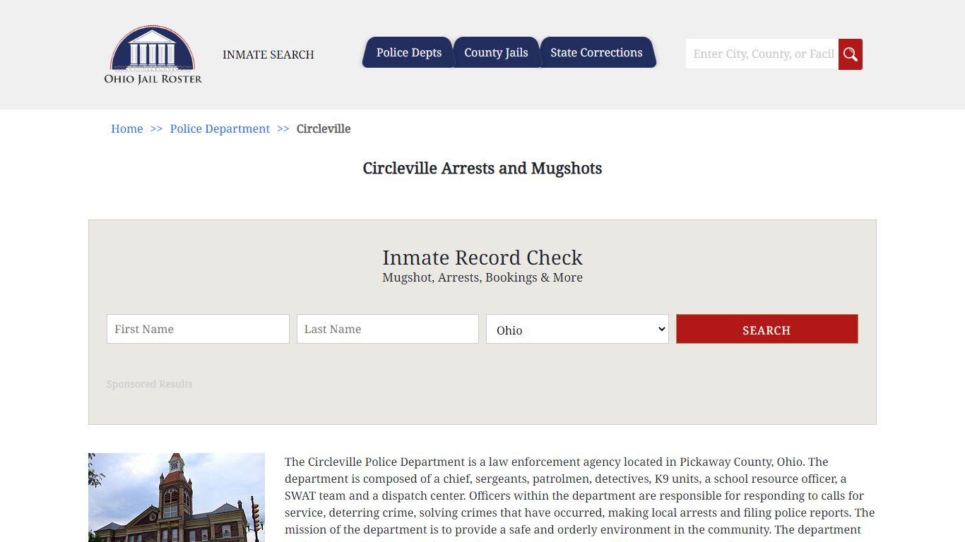 Circleville Arrests and Mugshots | Jail Roster Search